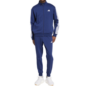 Trenirka adidas 3S FL TT TS za muškarce, boja: tamno plava, JI8882