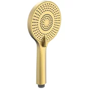 Massage hand shower, 3 modes, Silicone Nozzles, O 120 mm, ABS/gold matt - Zlata mat barva - Sapho - 24 - Plastika - Krožni - 253 - 55 - 14