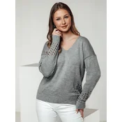 Sweter damski SOFTARE jasnoszary Dstreet
