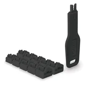 LINDY ZUB RJ-45 port blokiranje 10kom ključem crno
