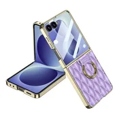Futrola rhombus za samsung f776b galaxy z flip 8 5g ljubicasta (gkk case) ( F126157 )