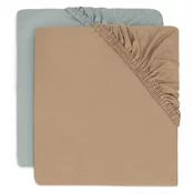 Jollein rjuha 2/1 jersey 70/75x140/150cm sea green/biscuit 2511-565-68079