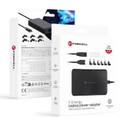 FORCELL Univerzalni napajalnik za prenosni računalnik 65 W Forcell F-Energy USB-C + 6 priključkov E856, črn