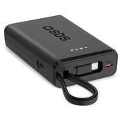 SBS Vtičnica - Powerbank Power Delivery 10000 mAh črne barve