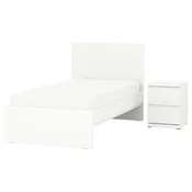 STORKLINTA Nameštaj za spavacu sobu, 2 kom., bela, 90x200 cm