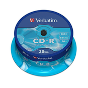 VERBATIM CD-R MEDIJ 25PK CB (43432)