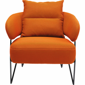 Meblo Trade Fotelja s Rukonaslonom Peppo Orange 78x77x71h cm