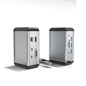 INF 12-v-1 adapterju USB-C zvezdišča s HDMI, VGA, Ethernet in še več, (21778799)