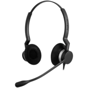 JABRA BIZ 2300 USB Duo, Type: 82 E-STD, Microphone boom: FreeSpin (headband), USB connector, with mute-button and volume control on the cord