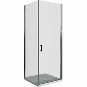 Armal Kvadratna tuš kabina PIVOT 80x80x200, krom profili, prozorno steklo 6 mm