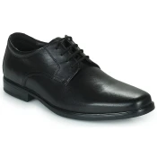 Clarks za moške. 26161285 Howard Walk usnjeni čevlji črne barve (47), Črna, Ravna stran, Čipke, Priložnostno