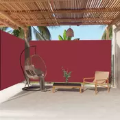 Uvlaciva bocna tenda crvena 200 x 600 cm