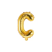 Folijski balon črka C gold 35 cm za zabavo