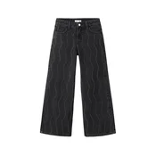 MANGO KIDS Kavbojke WIDEO črn denim