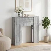 vidaXL Okvir kamina Siva Sonoma 93 x 20 x 89 cm Inženirski les