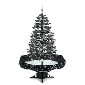 ONECONCEPT božicno drvce sa simulacija snijega EVERWHITE 180cm crno