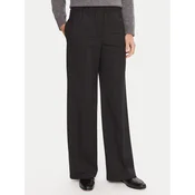 Weekend Max Mara Hlače iz tkanine Petra 2525136032 Črna Regular Fit