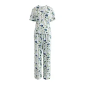 Cath Kidston Pižama kremna/marine/svetlo modra/kaki