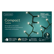 LUMINEO Lampice za jelku sa 350 LED dioda toplo belih compact twinkle 750cm