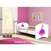 Deciji krevet ACMA II 160x80 + dusek 6 cm WHITE41
