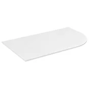 PULSE Pult iz kamnitega kamna 757x12x462mm, levi, bela mat - Bela - 75,7x1,2x46,2 cm - Sapho - PULSE console - 24 - Trdna površina - 757 - 12 - 462 - 14