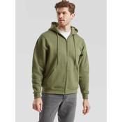 Olive Mens Hoodie Premium Fruit of the Loom