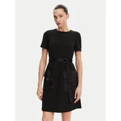 DKNY Vsakodnevna obleka DD4J1E45 Črna Slim Fit