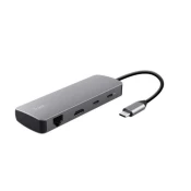 Trust Dalyx adapter, 8 u 1, 3x USB, 4K60Hz (25672)