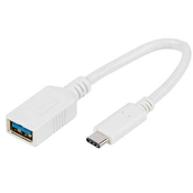 VIVANCO USB adapter tipa C 0,1 m bijeli VIVANCO 45284 CA CA3 15 tip C <-> USB A 3.0 uticnica