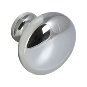 Pohištveni gumb Pallas o 32 mm, globina 27 mm, Zamak, kromiran, poliran