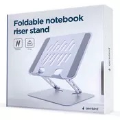 Gembird NBS-D1-04 zložljivo stojalo za prenosnik vesoljsko sivo