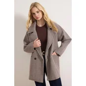 Trendyol Milla ženska jakna Twoaw26Kb00075, Taupe-Beige