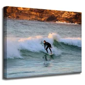 shumee Platno s sliko Ljudje Surfer na valu 50x40 cm