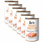 Konzerva Brit Mono Protein Turkey & Sweet Potato, 6x400 g