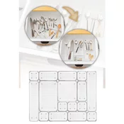 Aberto Design Organizator za fioku SET10, 16 delova, Providni