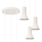 Sollux SL.1871 - Luster na sajli ESTRIA 3xE14/10W/230V precnik 30 cm krem