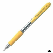 Kemijska Olovka Pilot Supergrip Rumena 0,4 mm (12 kom.)