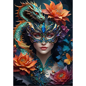 BlueBird - Puzzle Dama z zmajem - 1 000 kosov