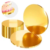 shumee Podstavek za torto zlat 34 cm 1,2 cm komplet 10 kosov okroglih bobnov za torto luksuzni Brand4Cake