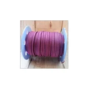 Velur traka 3 mm ravna lila