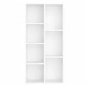 Songmics Knjižna omara 7 predelkov 50x24x106 cm Bela
