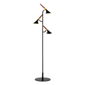 Podna lampa Duncan 3xLED 15W 3000K mat crna Elmark