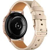 GS Univerzalni usnjen pas 20 mm, z zlato zaponko, bež