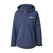 JACK WOLFSKIN Zunanja jakna Trailtime temno modra/bela