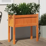 Vrtna sadilica s nogama voštano smeda 70x31x70 cm od borovine