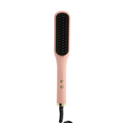 INF Električna krtača za ravnanje las - 2-v-1 ravnalnik in kodralnik Pink, (5000139938)