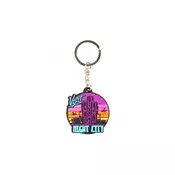 Cyberpunk 2077 Visit Night City PVC Keychain Multicolor ( 038894 )