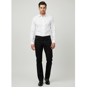 Elit Muške keper pantalone Regular Fit Bi-Stretch udobnost, Crne