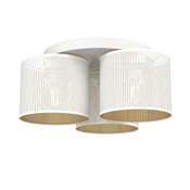 Plafonski luster LOFT SHADE 3xE27/60W/230V beli/zlatni