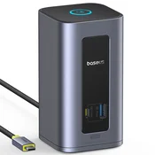 Docking 100W postaja Baseus Nomos NU1 Air 12 priključkov, 10Gbps, PD 4K - grey